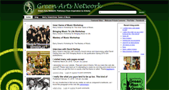 Desktop Screenshot of greenartsnetwork.com