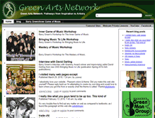 Tablet Screenshot of greenartsnetwork.com